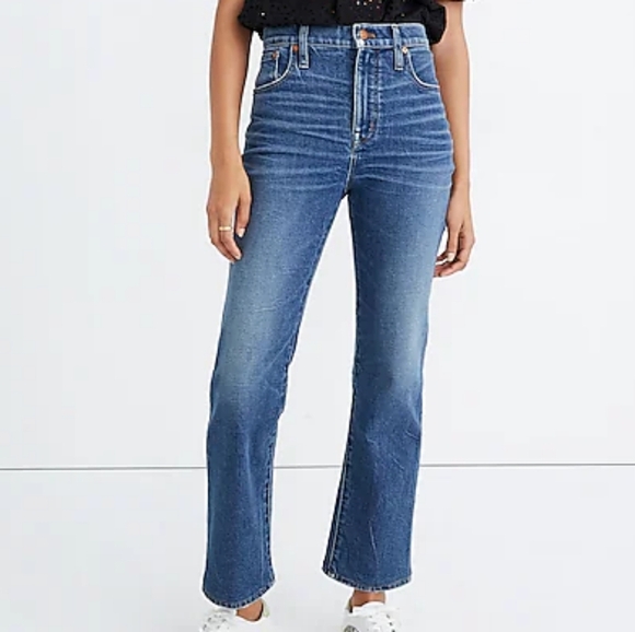 Madewell Denim Slim Demi-Boot Women's Straight Subtle Flared Jeans | Size 26 - Picture 1 of 11
